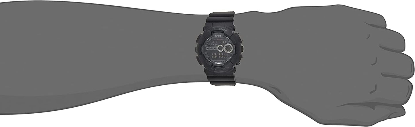 Men'S GD100-1BCR G-Shock X-Large Black Multi-Functional Digital Sport Watch