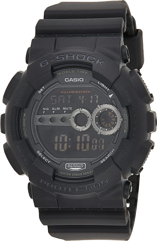 Men'S GD100-1BCR G-Shock X-Large Black Multi-Functional Digital Sport Watch