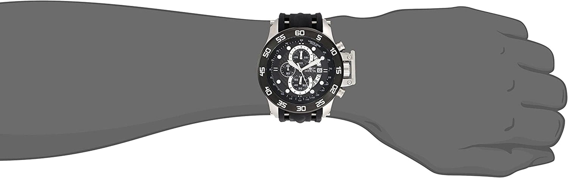 Men'S I-Force Analog Display Japanese Quartz Black Watch
