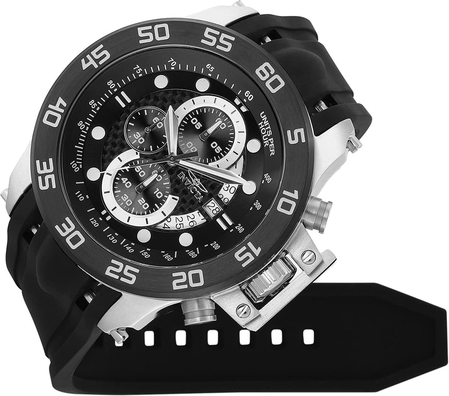 Men'S I-Force Analog Display Japanese Quartz Black Watch