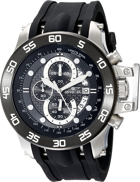 Men'S I-Force Analog Display Japanese Quartz Black Watch Black / 51mm