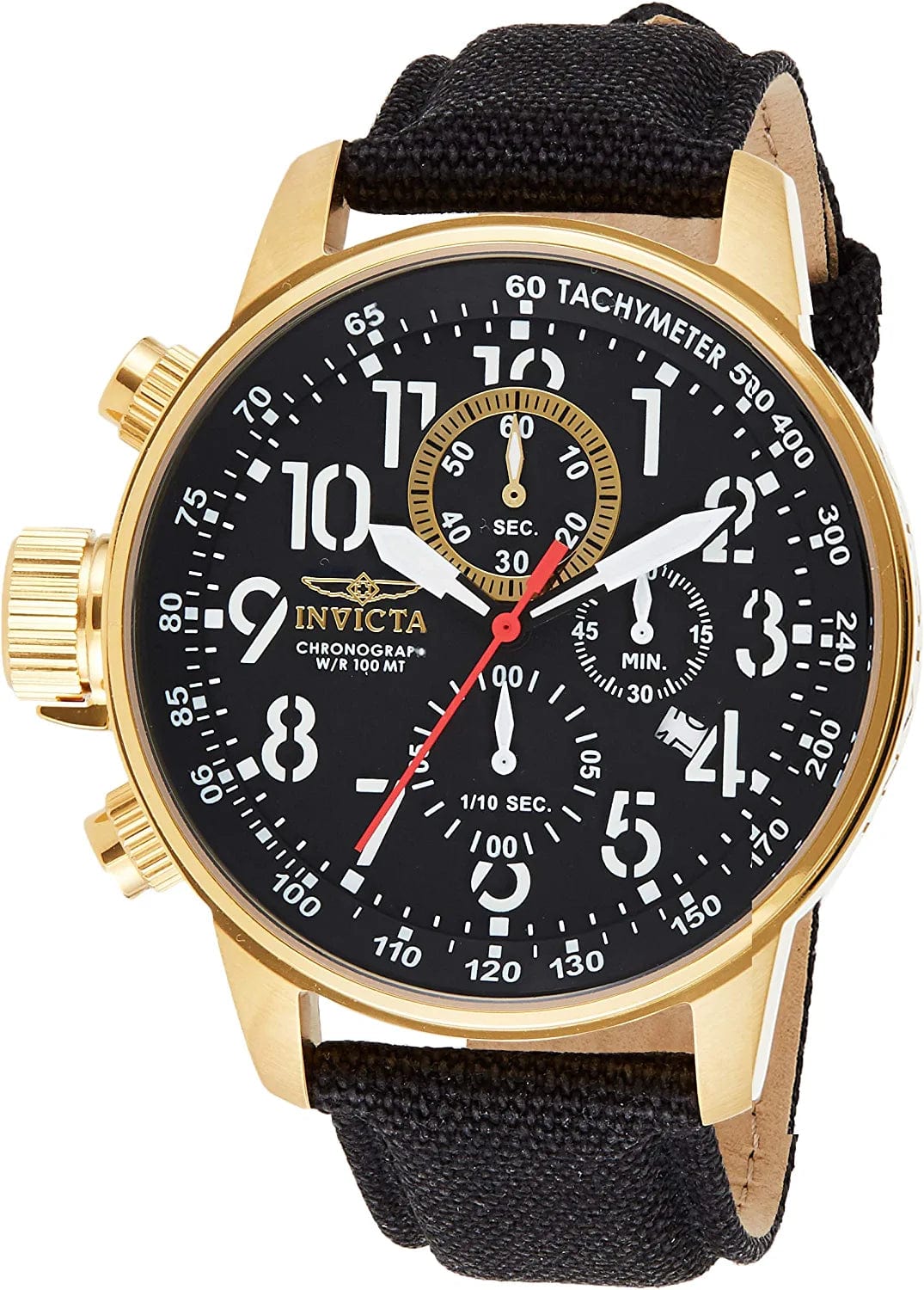 Men'S I Force Collection Chronograph Strap Watch Black / 46mm