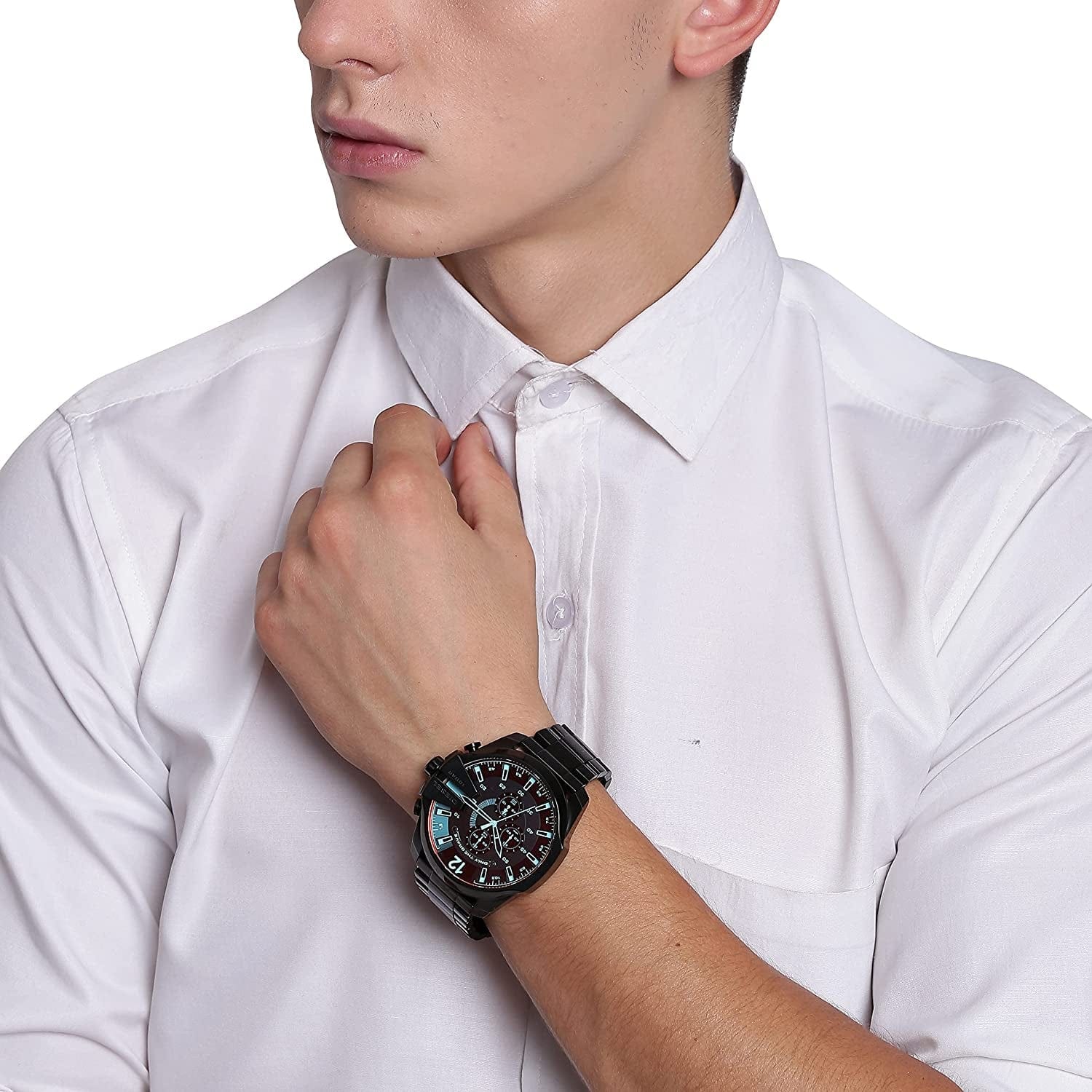 Men'S Mega Chief Stainless Steel Chronograph Quartz Watch