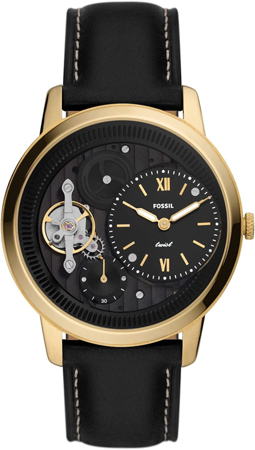 Men'S Neutra Stainless Steel Mechanical Automatic Watch Gold/Black