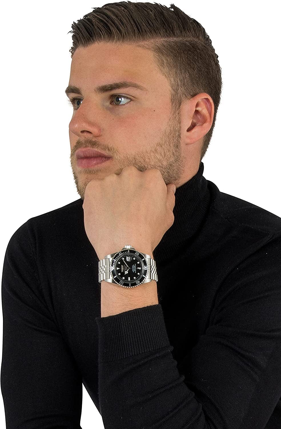 Men'S Pro Automatic Stainless Steel Watch