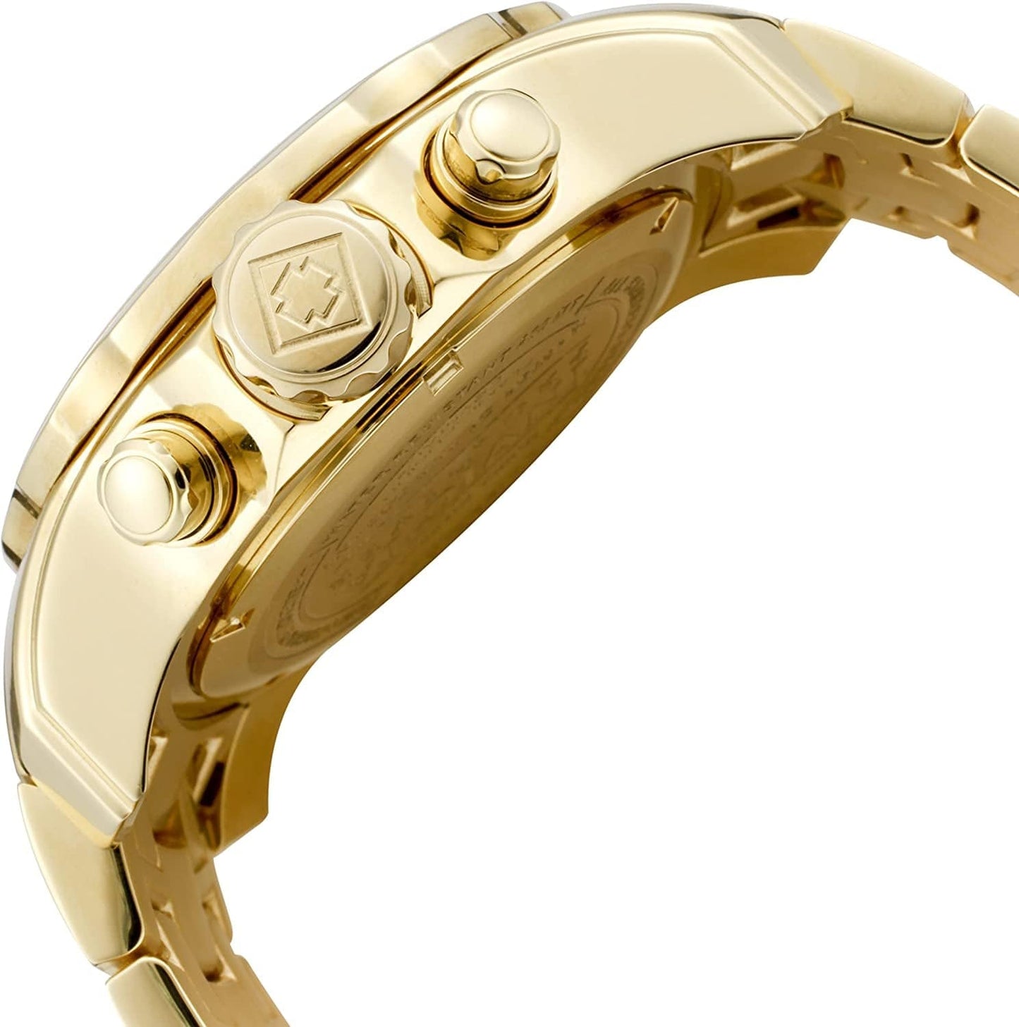 Men'S Pro Diver Collection Chronograph 18K Gold-Plated Watch (Model: 0072, 21954, 21958)