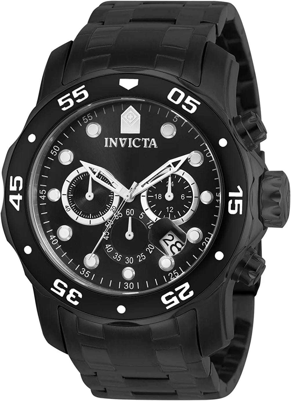 Men'S Pro Diver Collection Chronograph Watch Black / 48mm