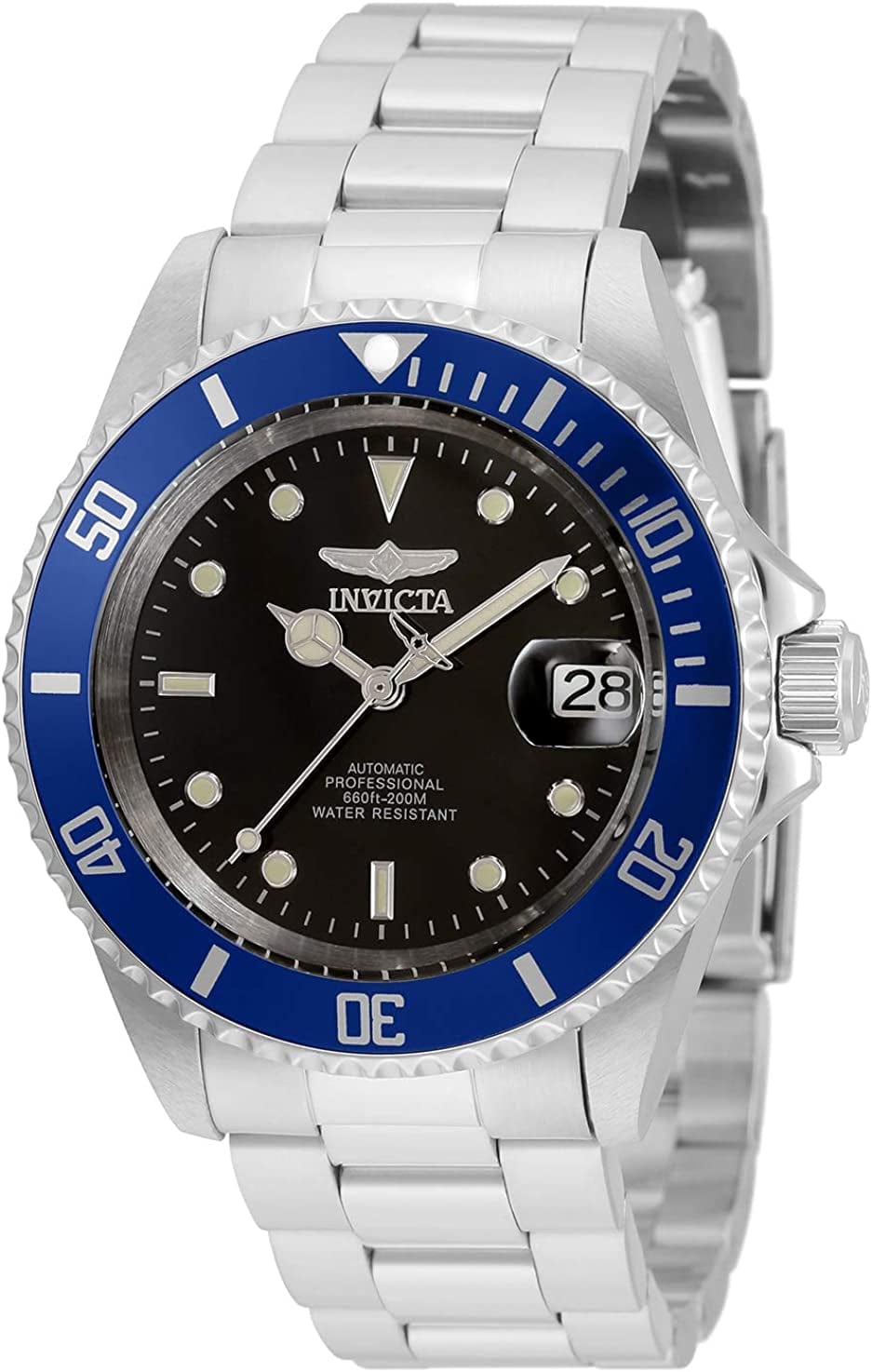 Men'S Pro Diver Collection Coin-Edge Automatic Watch Silver (Model: 35694)