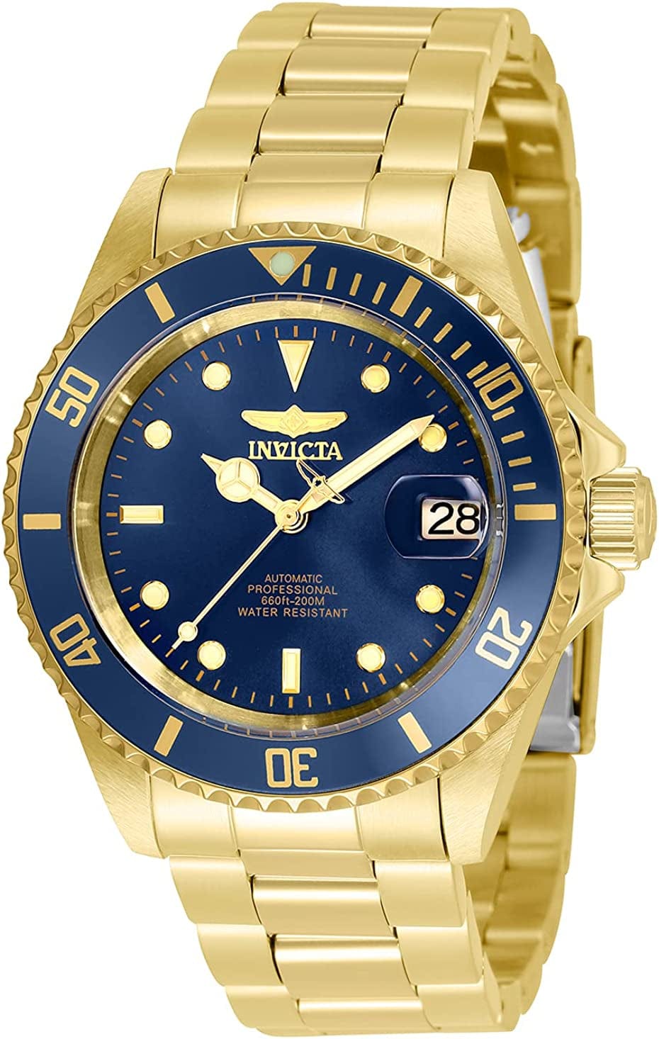 Men'S Pro Diver Collection Coin-Edge Automatic Watch Gold (Model: 35699)