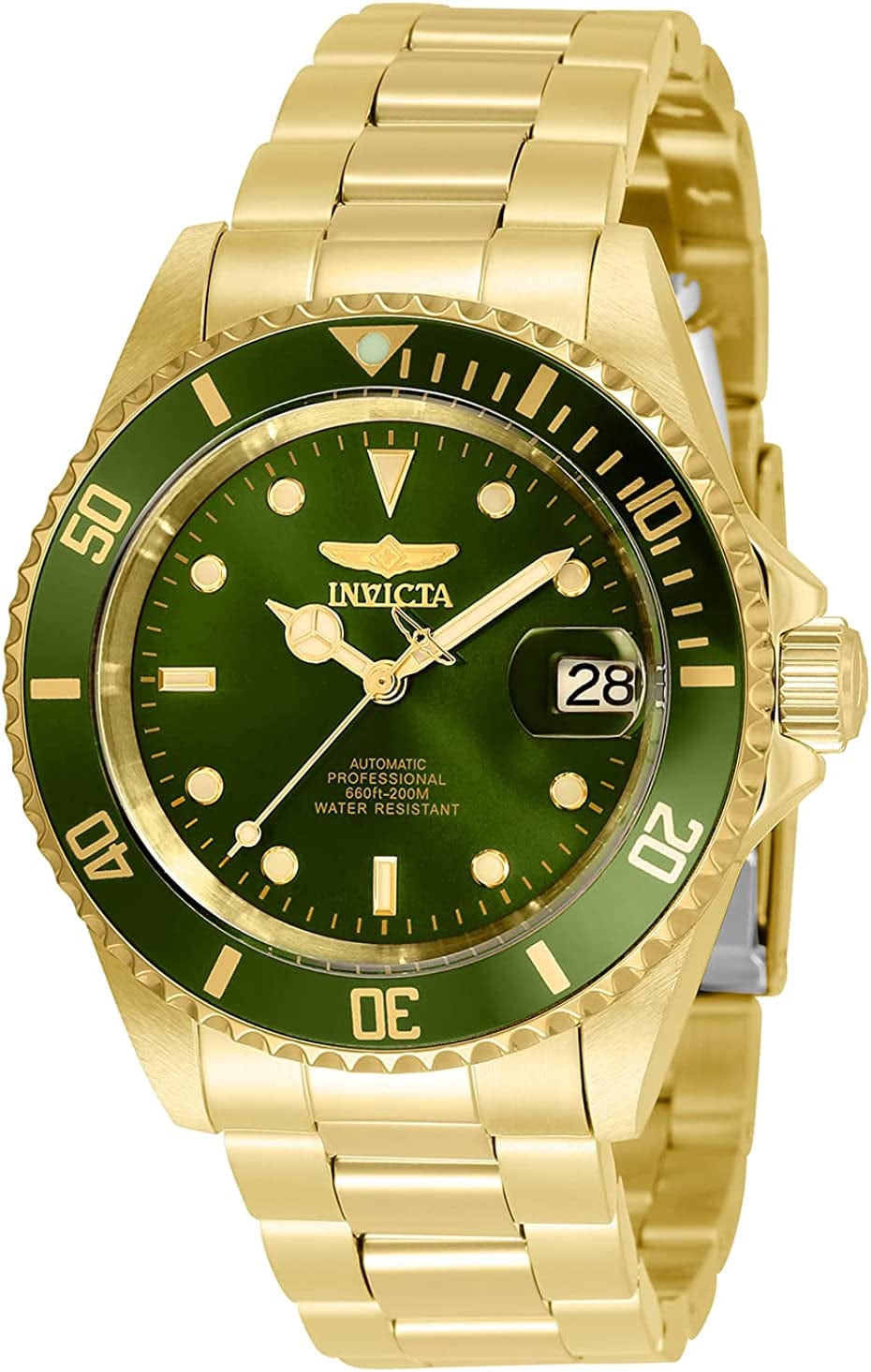 Men'S Pro Diver Collection Coin-Edge Automatic Watch Gold (Model: 35698)