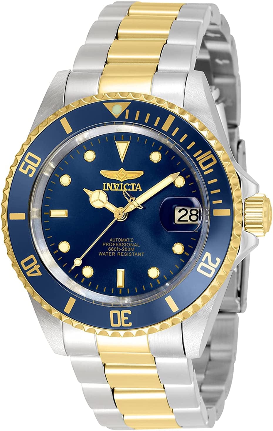 Men'S Pro Diver Collection Coin-Edge Automatic Watch Two Tone