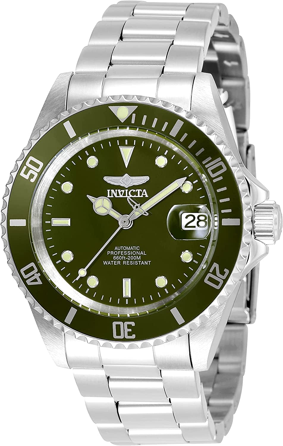 Men'S Pro Diver Collection Coin-Edge Automatic Watch Silver (Model: 35690)