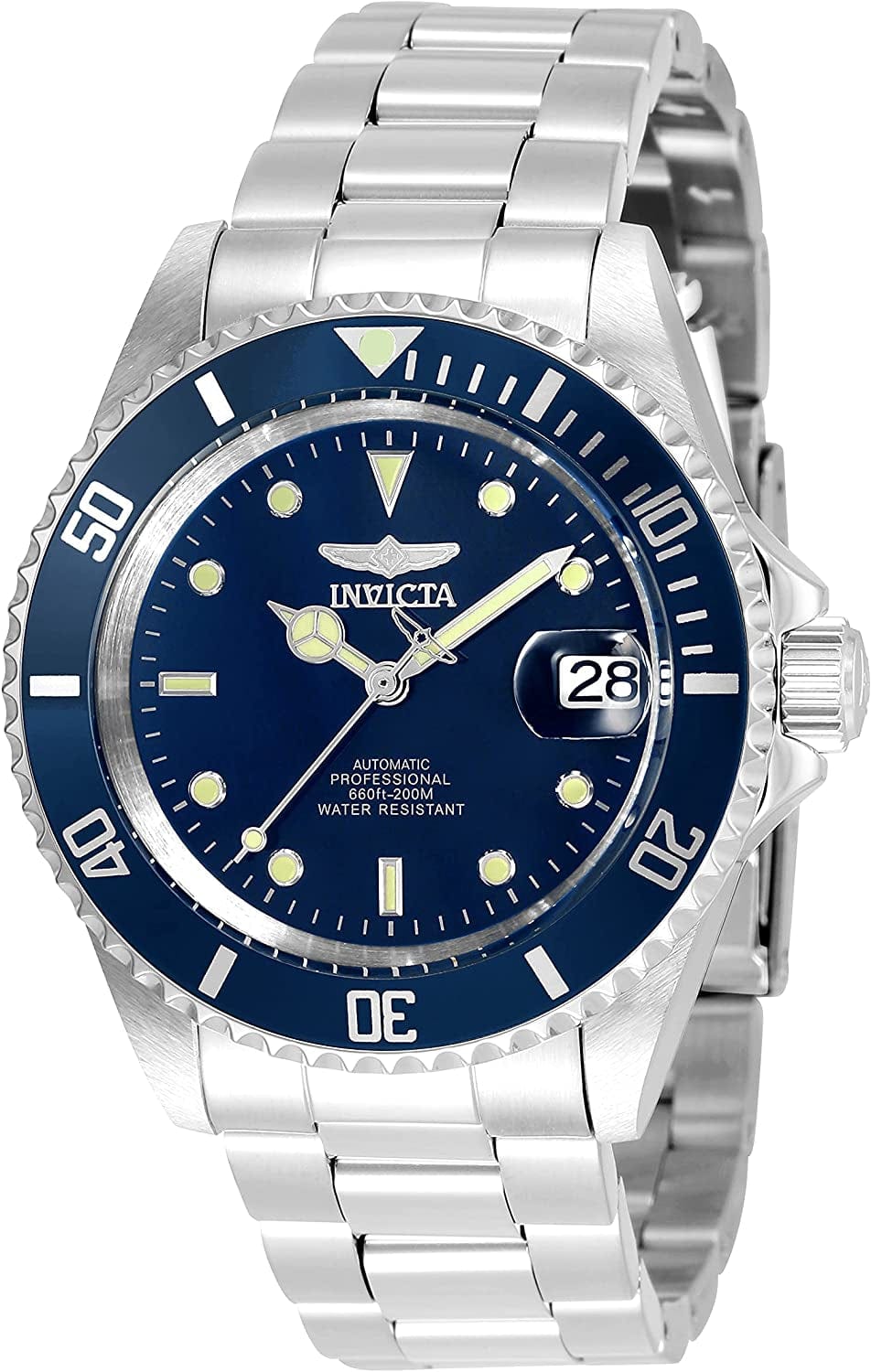 Men'S Pro Diver Collection Coin-Edge Automatic Watch Silver (Model: 35691)