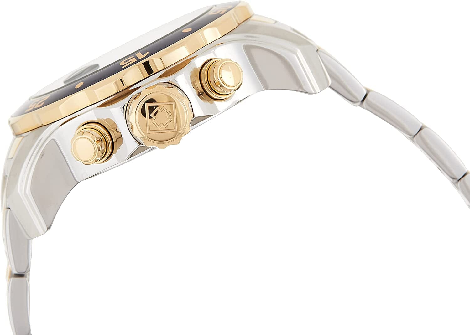 Men'S Pro Diver Scuba 48Mm Two Tone Stainless Steel Chronograph Quartz Watch, Tt/Blue (Model: 0077)