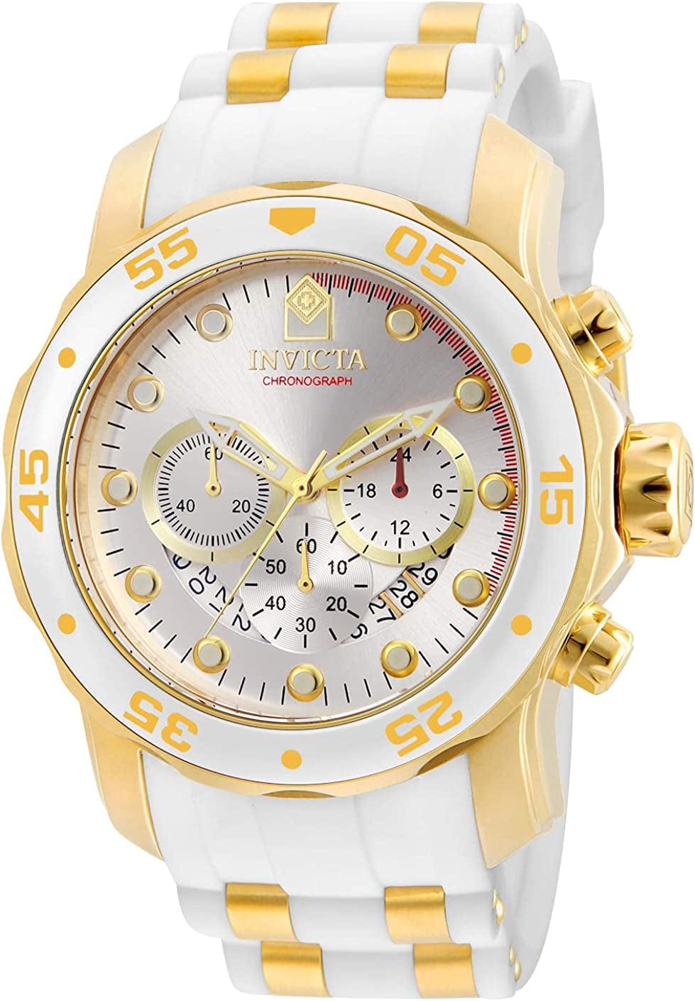 Men'S Pro Diver Stainless Steel Quartz Watch Gold / 48mm