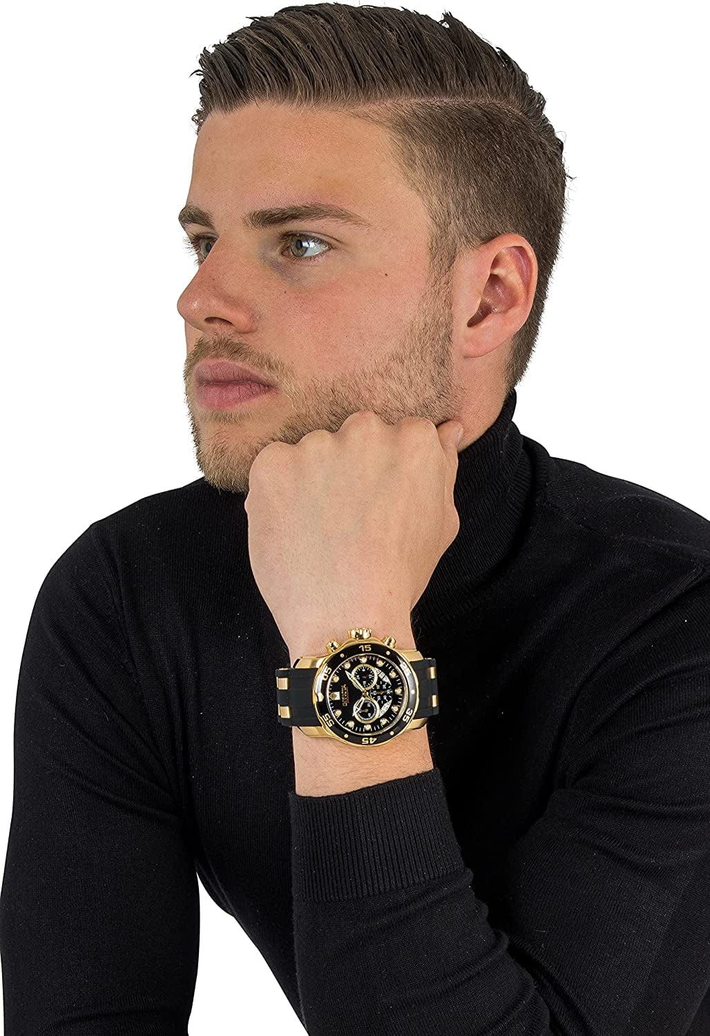 Men'S Pro Diver Stainless Steel Quartz Watch