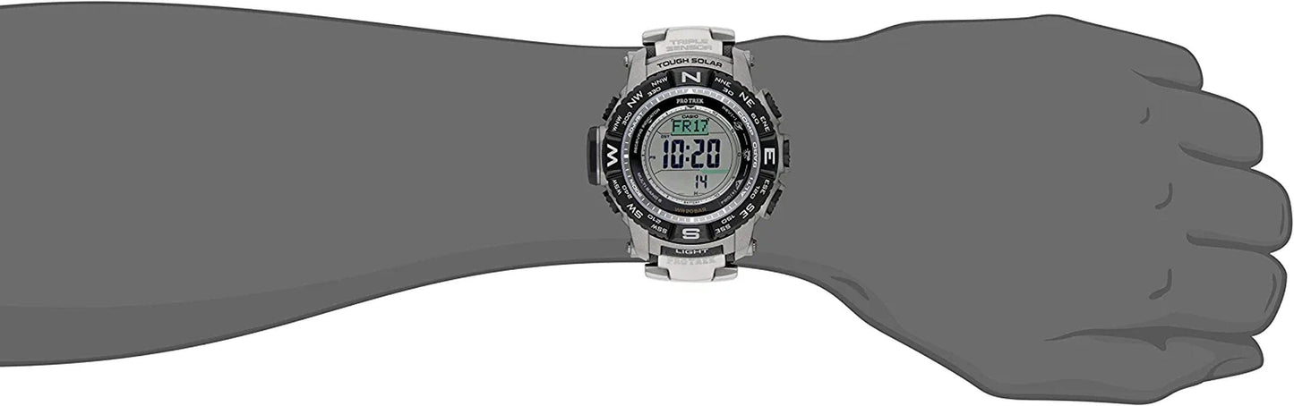 Men'S Pro Trek PRW-3500T-7CR Tough Solar Triple Sensor Digital Sport Watch