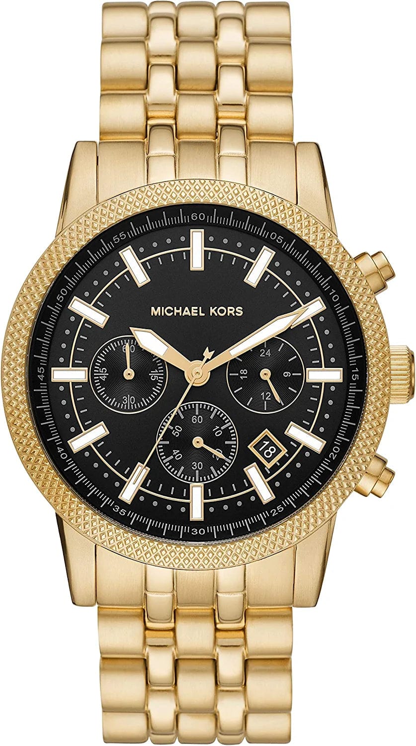 Men'S Scout Chronograph Gold-Tone Stainless Steel Watch MK8629