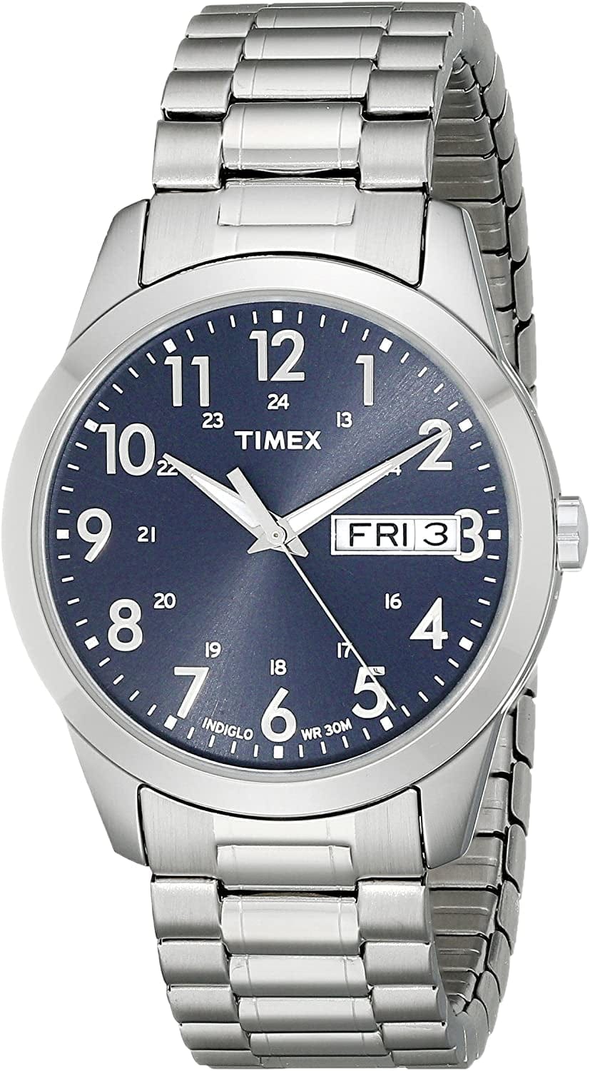 Men'S South Street Sport Watch Silver-Tone/Blue