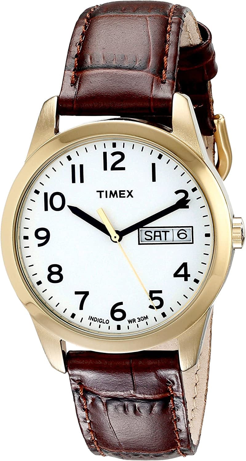 Men'S South Street Sport Watch Brown/Gold-Tone/White