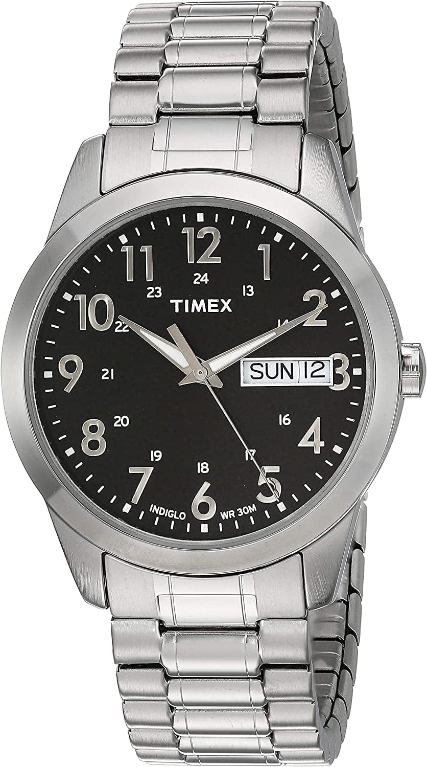 Men'S South Street Sport Watch Silver-Tone/Black