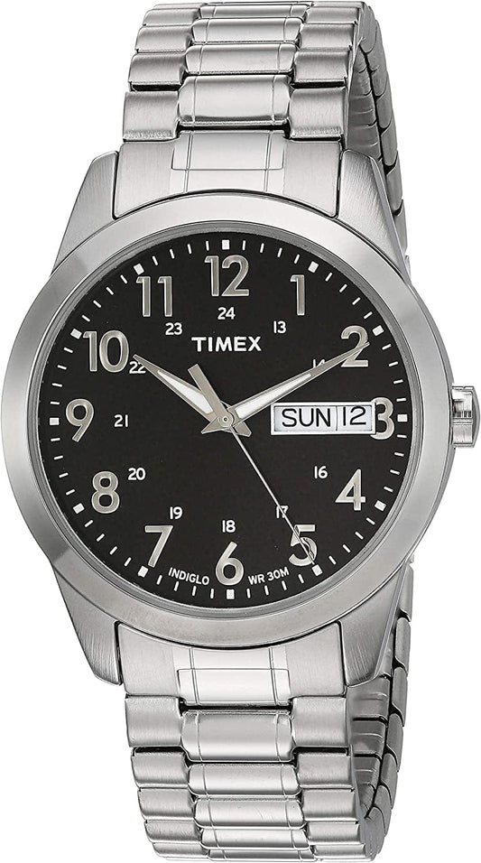 Men'S South Street Sport Watch Silver-Tone/Black