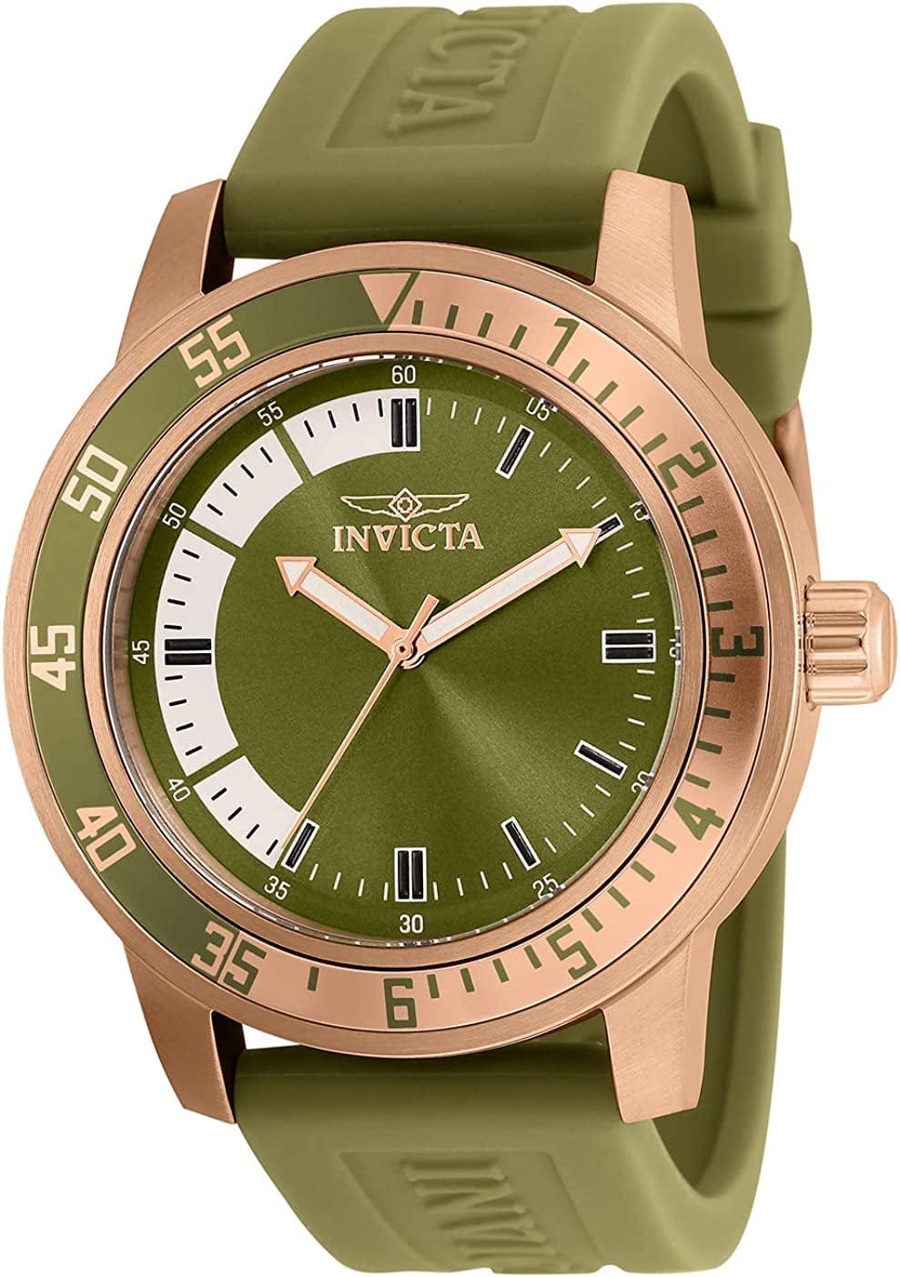 Men'S Specialty 45Mm Silicone Quartz Watch 35685