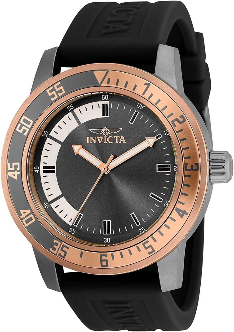 Men'S Specialty 45Mm Silicone Quartz Watch 35687