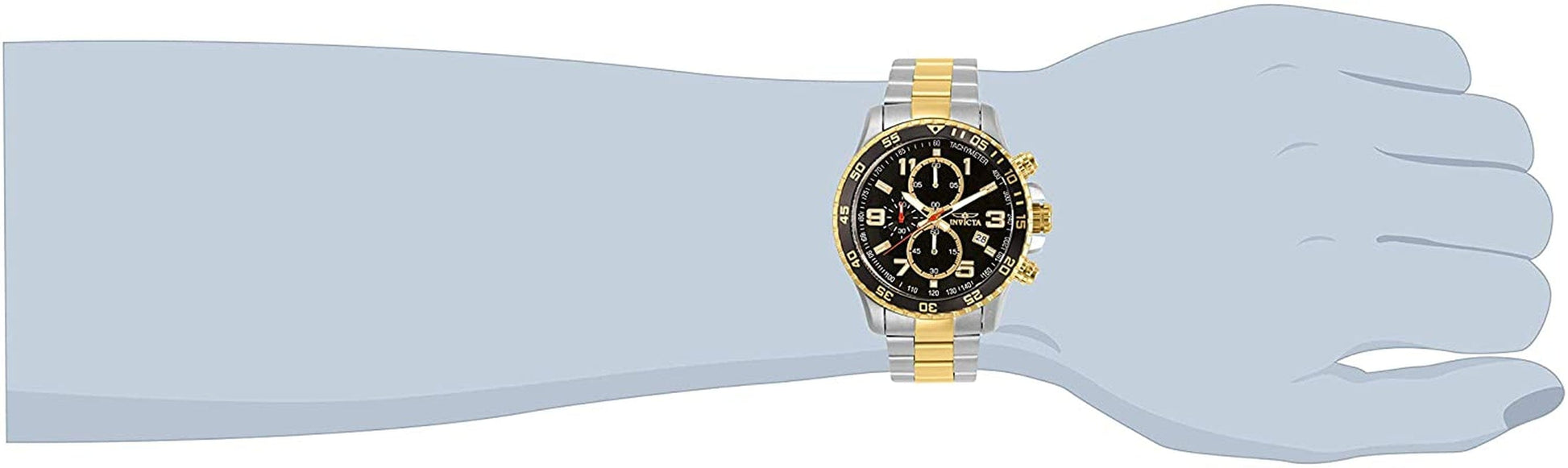 Men'S Specialty Chronograph Textured Dial Stainless Steel Watch