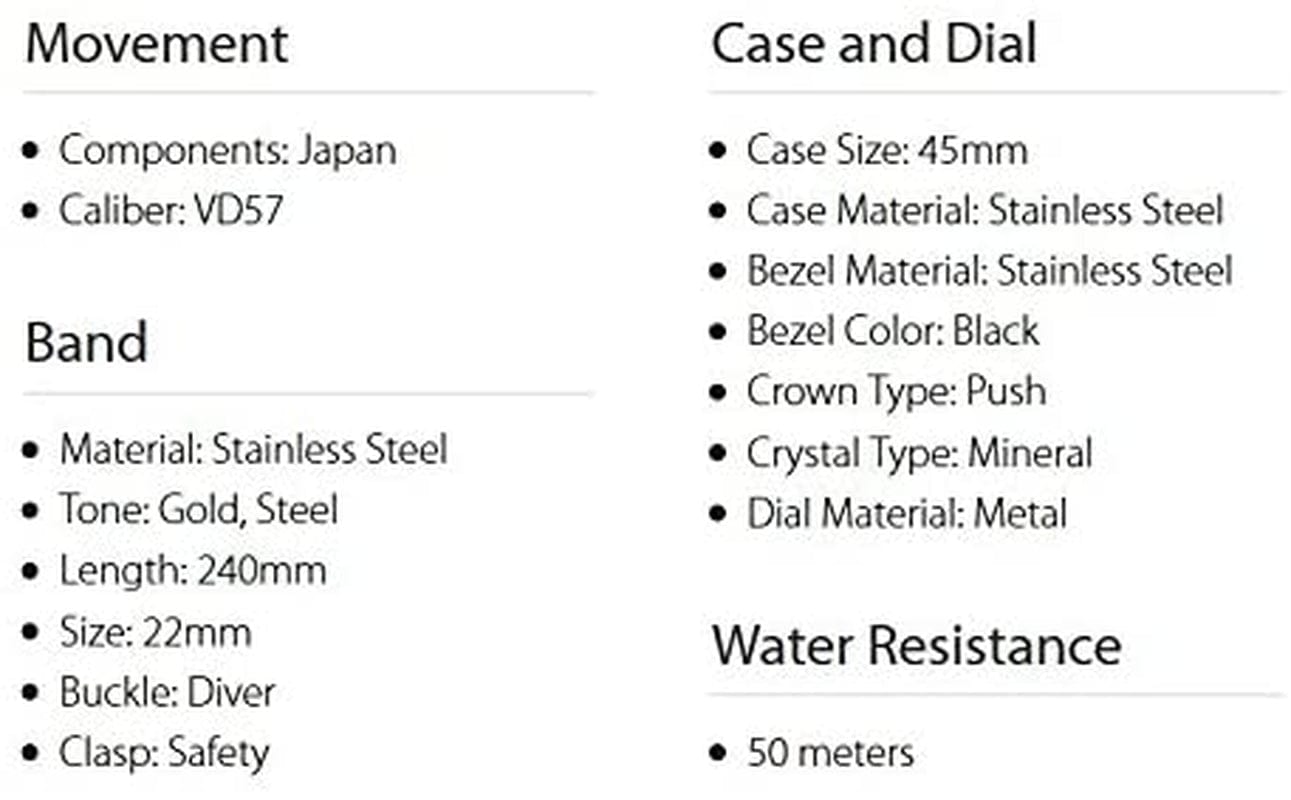 Men'S Specialty Chronograph Textured Dial Stainless Steel Watch