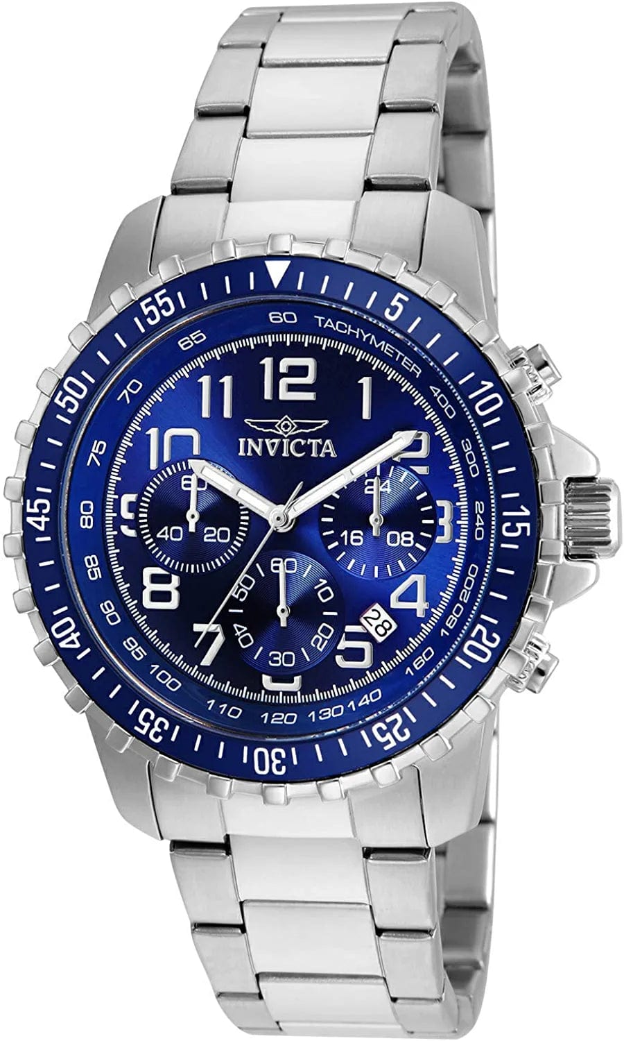 Men'S Specialty Quartz Watch with Stainless Steel Band Blue / 45mm