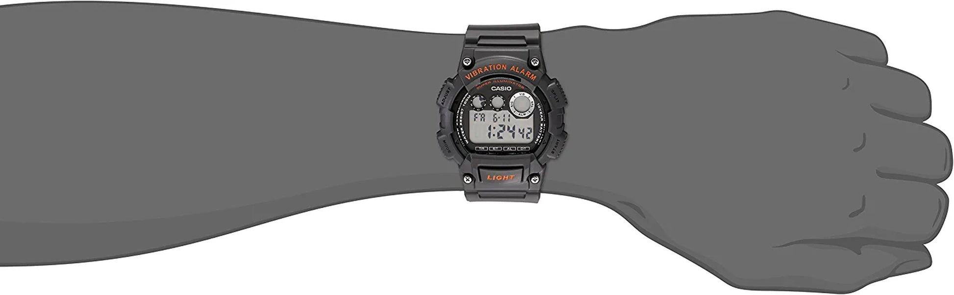 Men'S W735H-8AVCF Super Illuminator Black Watch