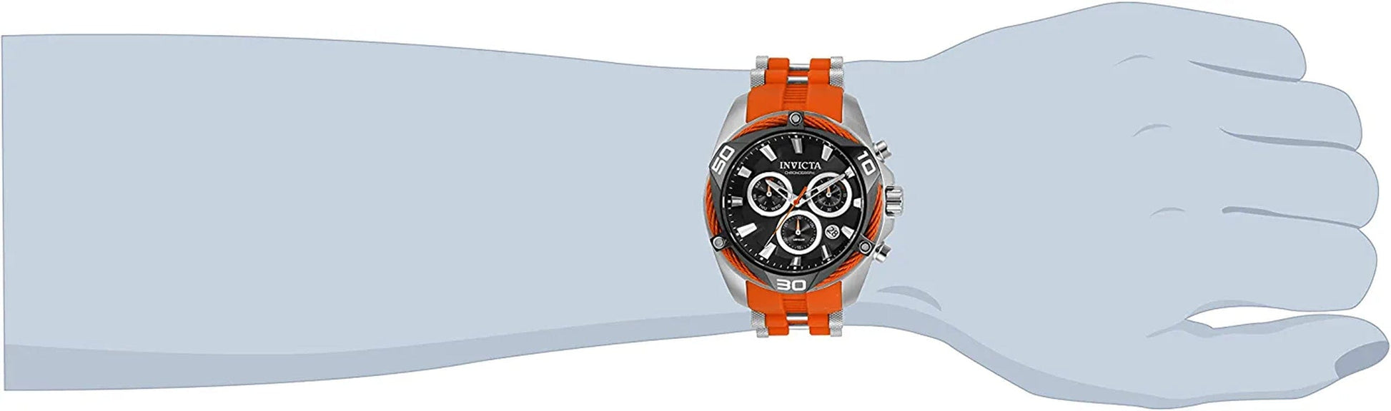 Mens Bolt Quartz Watch, Orange, 31314