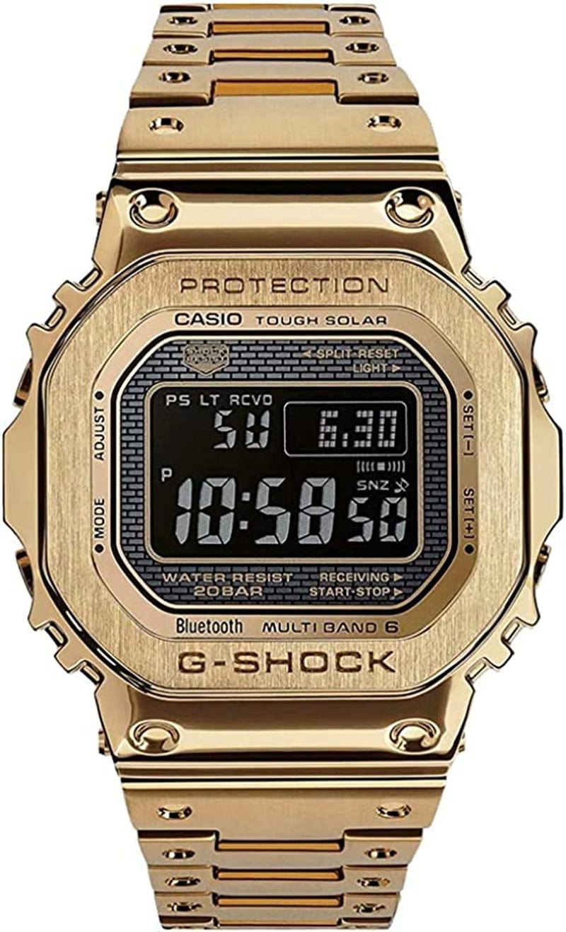 Mens Digital Quartz Watch with Stainless Steel Strap Gmw-B5000Gd-9Er