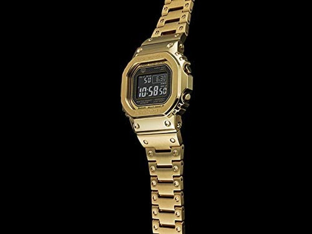 Mens Digital Quartz Watch with Stainless Steel Strap Gmw-B5000Gd-9Er