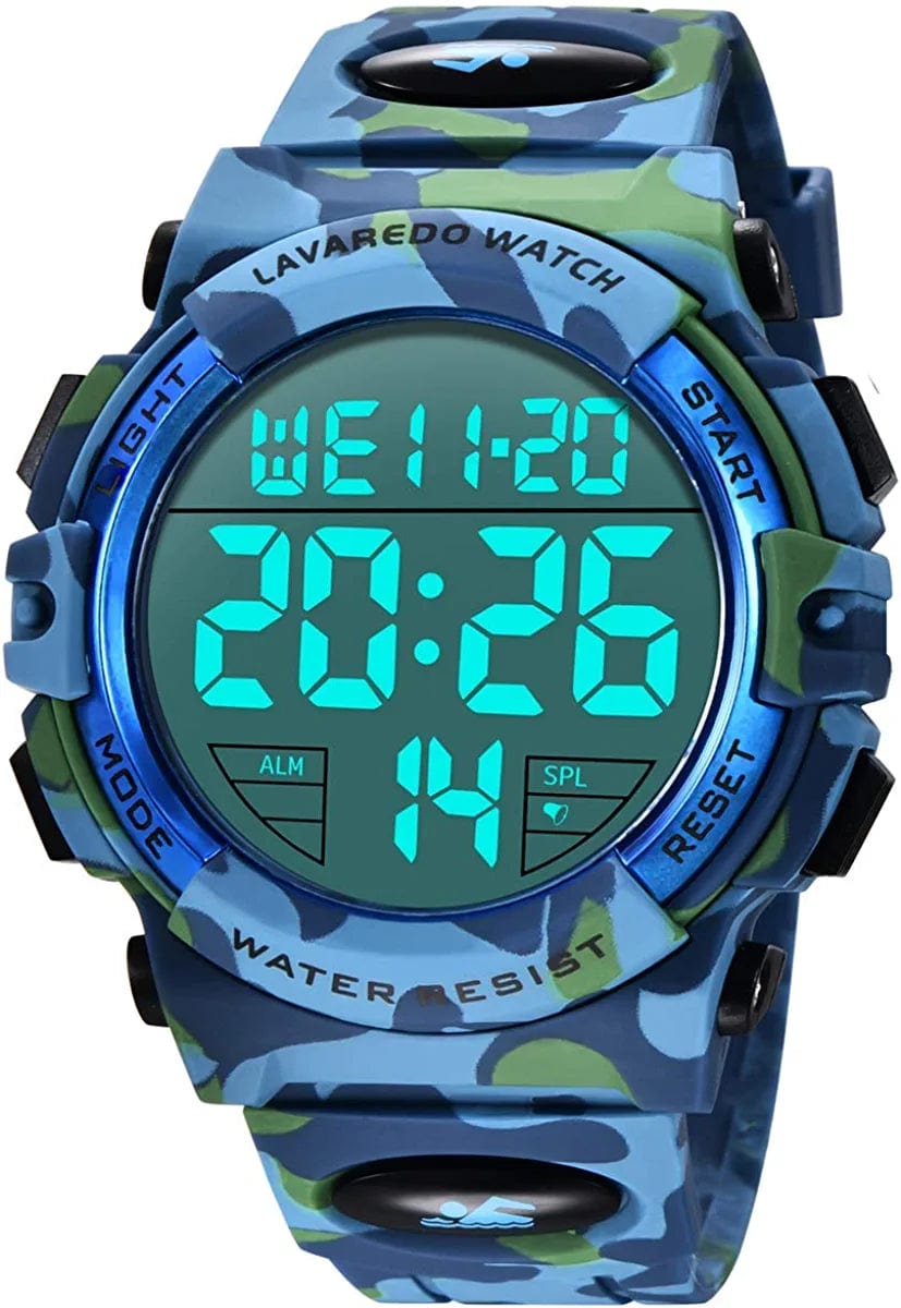 Mens Digital Watch - Sports Military Watches Waterproof Outdoor Chronograph Military Wrist Watches for Men with LED Back Ligh/Alarm/Date LighteArmyBlue