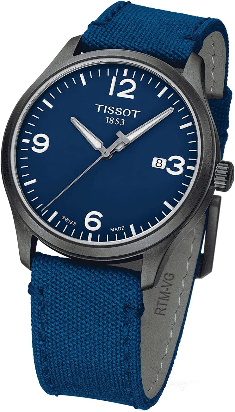 Mens Gent XL Stainless Steel Casual Watch Blue T1164103704700