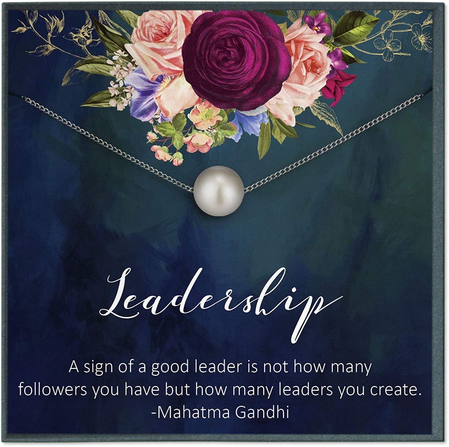 Mentor Gifts for Boss Gifts for Coworker Gifts for Retirement Gifts for Boss Leaving Gift for Coworker Going Away Gift Leadership (Swarovski Pearl)