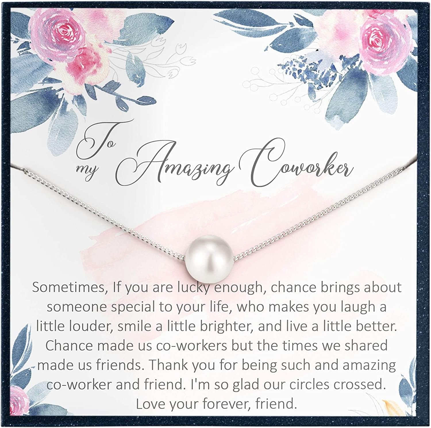 Mentor Gifts for Boss Gifts for Coworker Gifts for Retirement Gifts for Boss Leaving Gift for Coworker Going Away Gift Coworker (Swarovski Pearl)