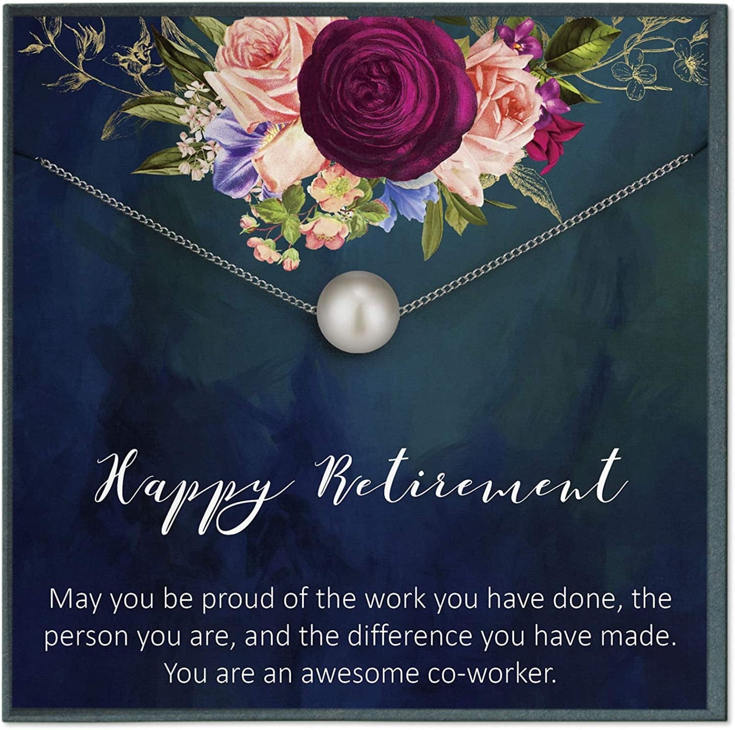 Mentor Gifts for Boss Gifts for Coworker Gifts for Retirement Gifts for Boss Leaving Gift for Coworker Going Away Gift Retirement (Swarovski Pearl)