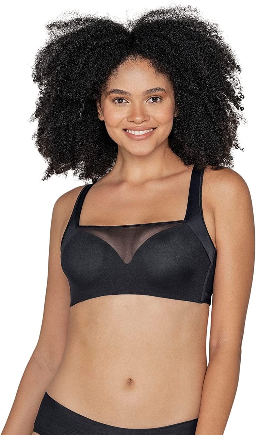 Mesh Front Contouring Bras for Women Black / 38B