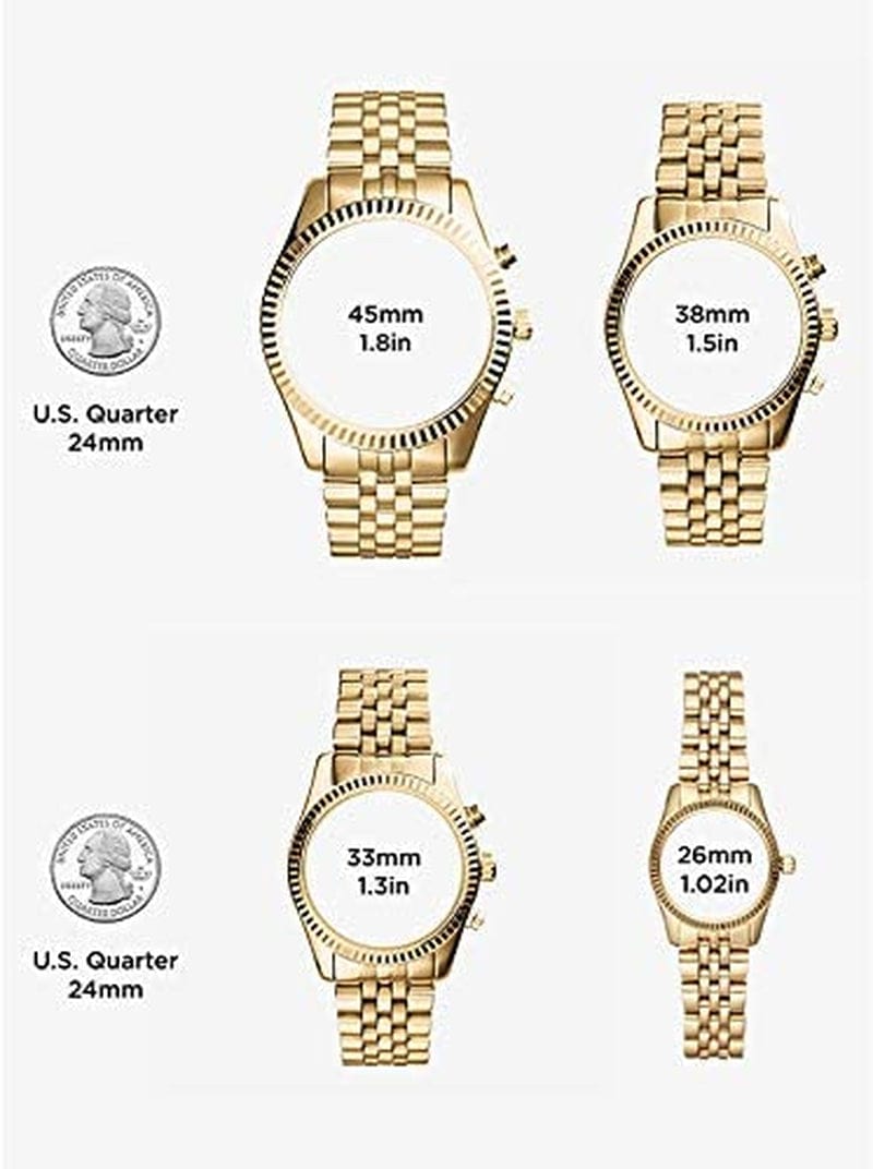 Michael Kors Darci 3 Hand Watch with Glitz Accents, 39MM