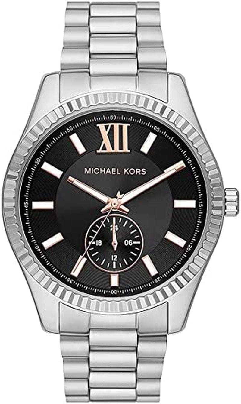 Michael Kors Lexington Chronograph Stainless Steel Watch Stainless Multifunction