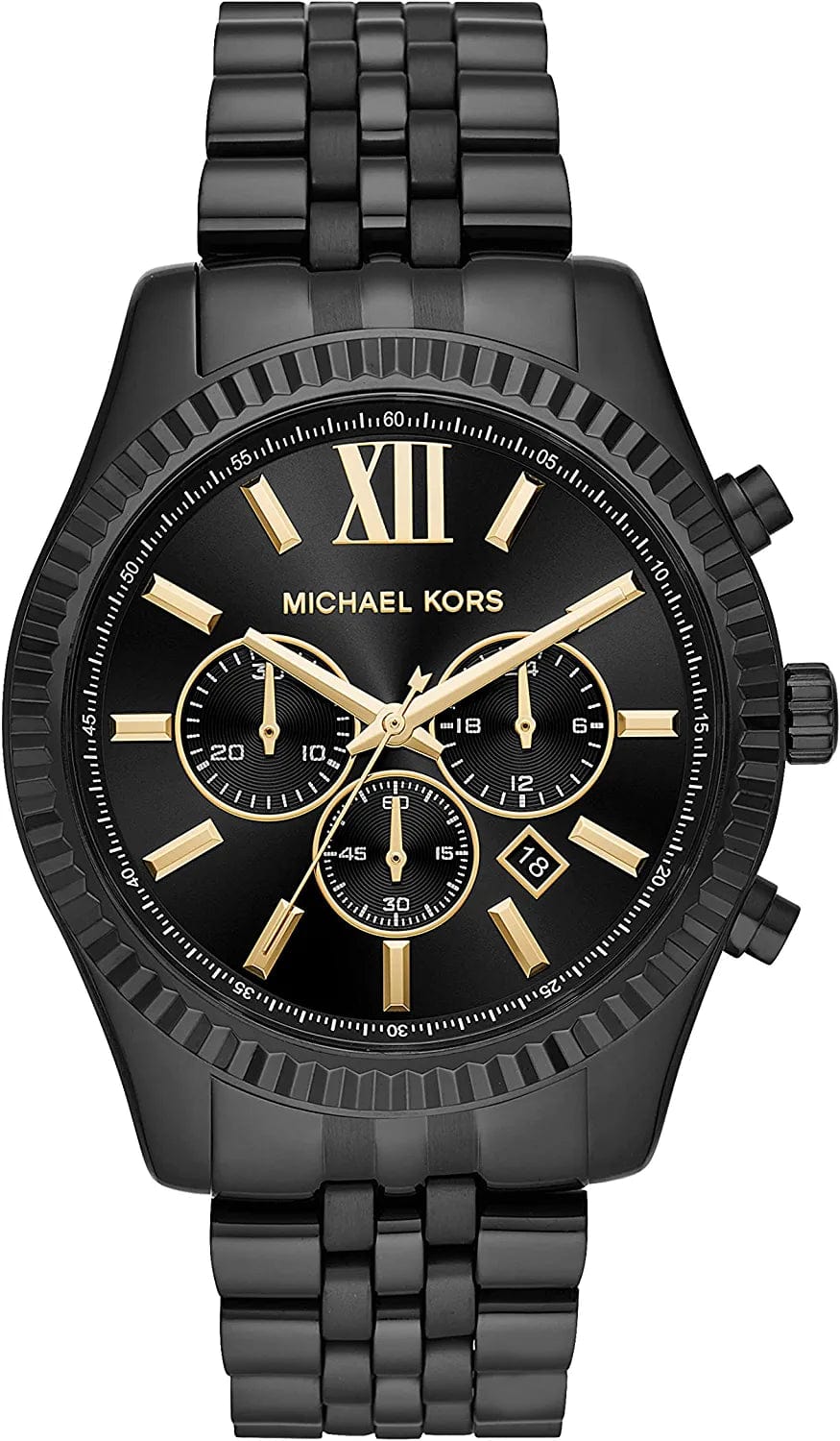 Michael Kors Lexington Chronograph Stainless Steel Watch Black