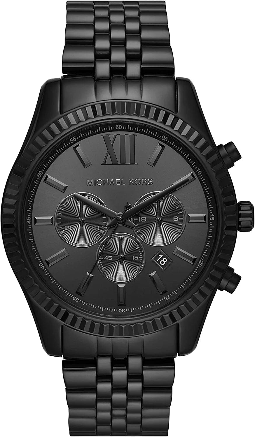 Michael Kors Lexington Chronograph Stainless Steel Watch Blackout