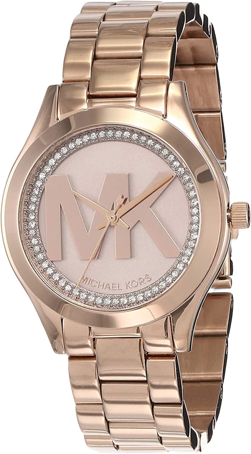 Michael Kors Mini Slim Runway Stainless Steel Watch Rose Gold