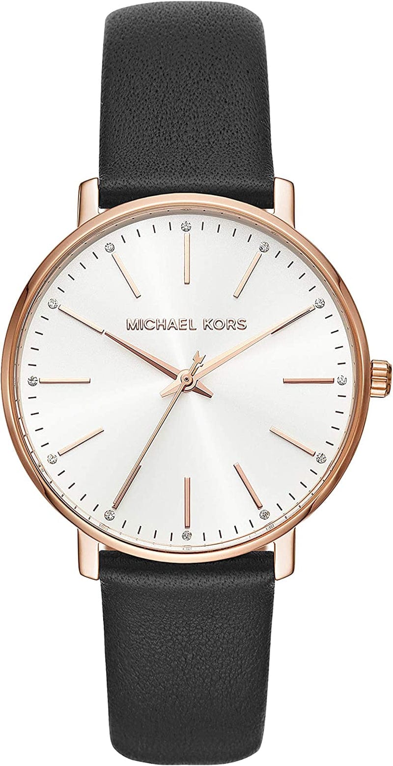 Michael Kors Pyper Three-Hand Stainless Steel Watch Rose & Black/38mm
