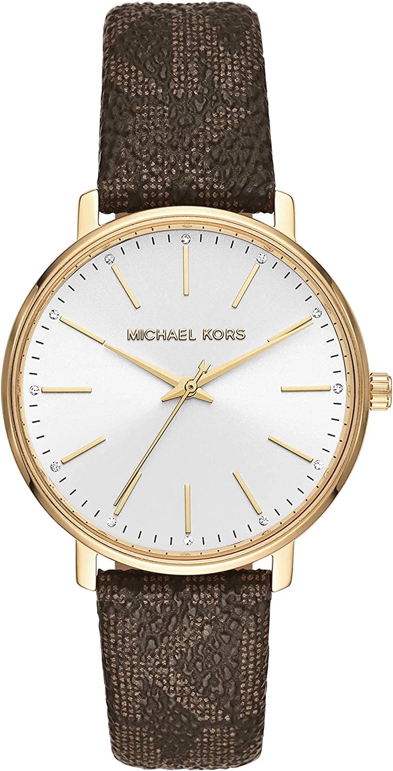 Michael Kors Pyper Three-Hand Stainless Steel Watch Brown/38mm