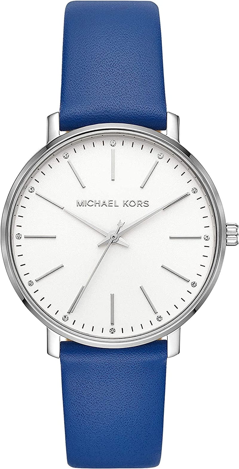 Michael Kors Pyper Three-Hand Stainless Steel Watch Blue/38mm
