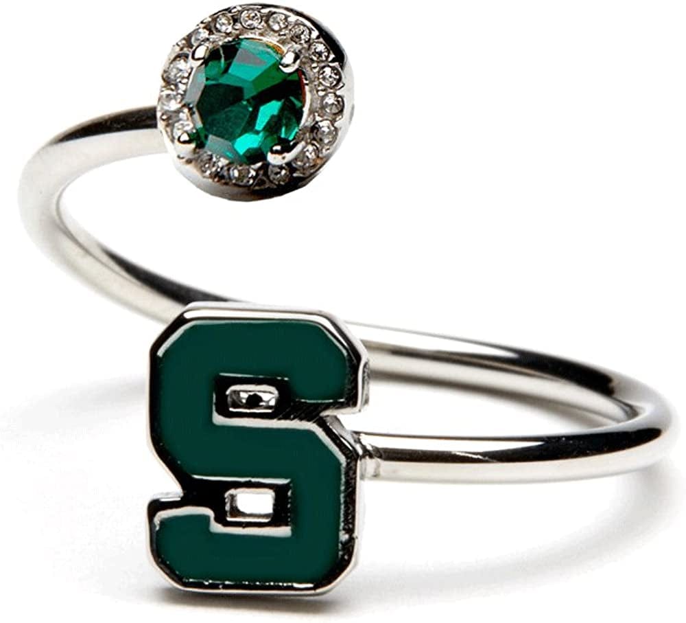 Michigan Ring | Stainless Steel Michigan Jewelry | Michigan Map Ring - Adjustable | Michigan Gift Michigan State Ring- Block S